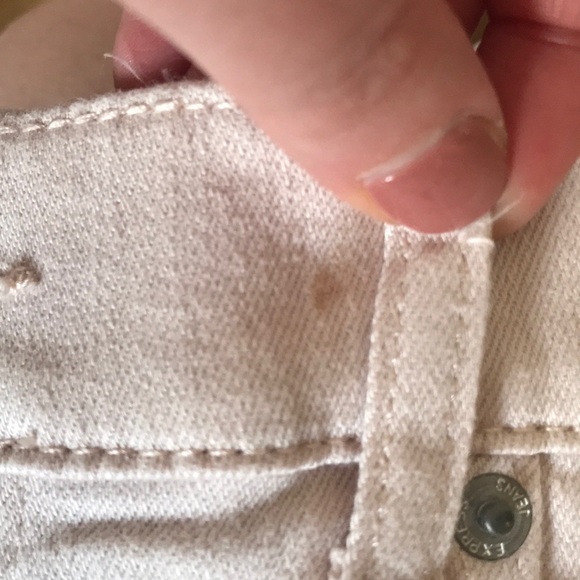 Express Sz 8 blush high rise stretch jean shorts - Picture 4 of 5